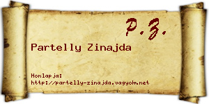 Partelly Zinajda névjegykártya